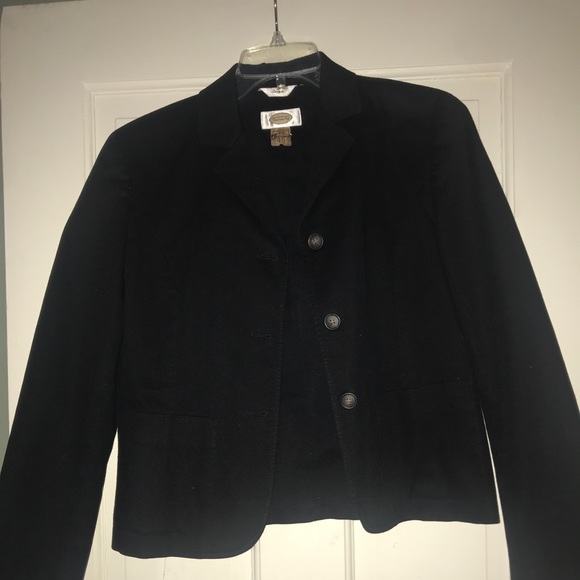 Talbots Black Tailored Pant Suit Set - Picture 2 of 2